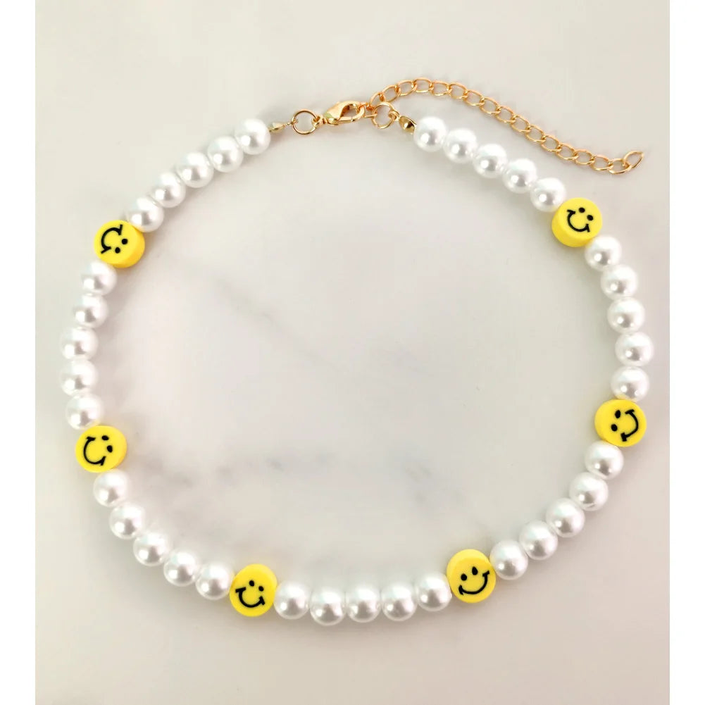 Smile Pearl Acrylic Fruit Heart Beads