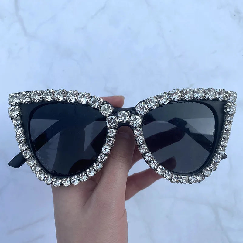 Luxury Cat Eye Diamond Sunglasses