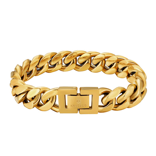 Unisex Miami Cuban 18K Real Gold Plated  Jewelry