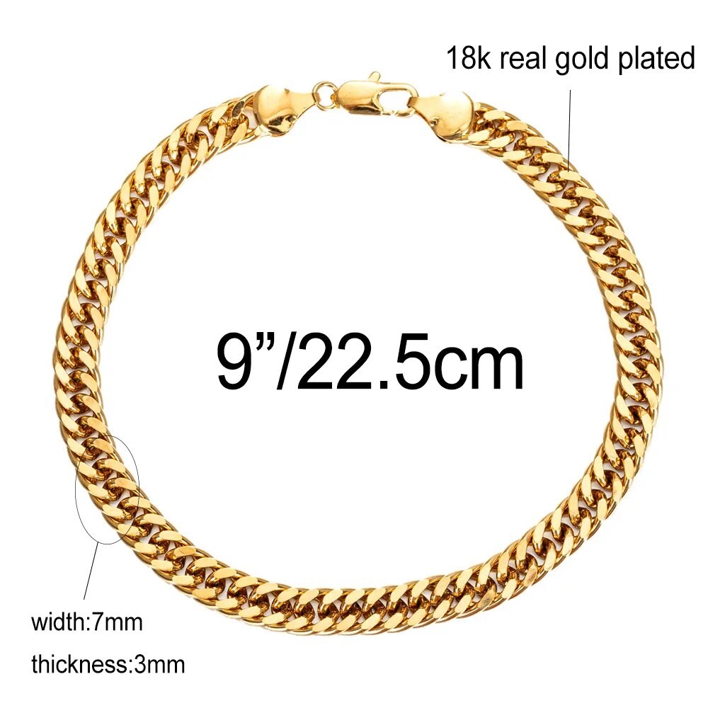 7mm Cuban Link Unisex Waterproof
