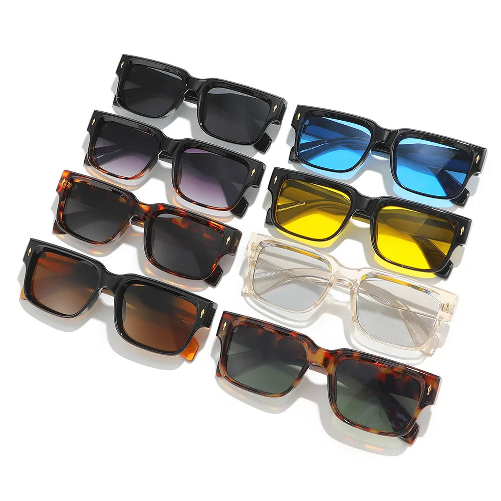High Quality 2025 New Square Sunglasses Ins Style Small Frame Personalized Trend PC Sunglasses