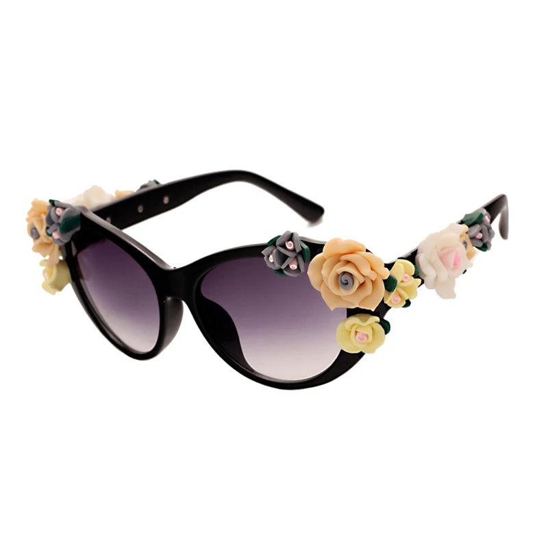 Charming Flower Fashion Cat Eye