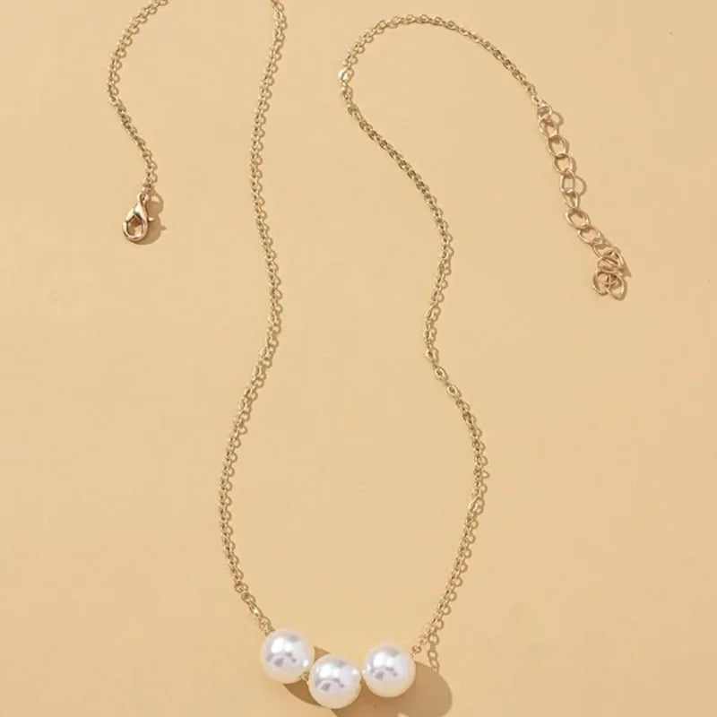 Shiny Crystal Moon Star Love Pearl Pendant