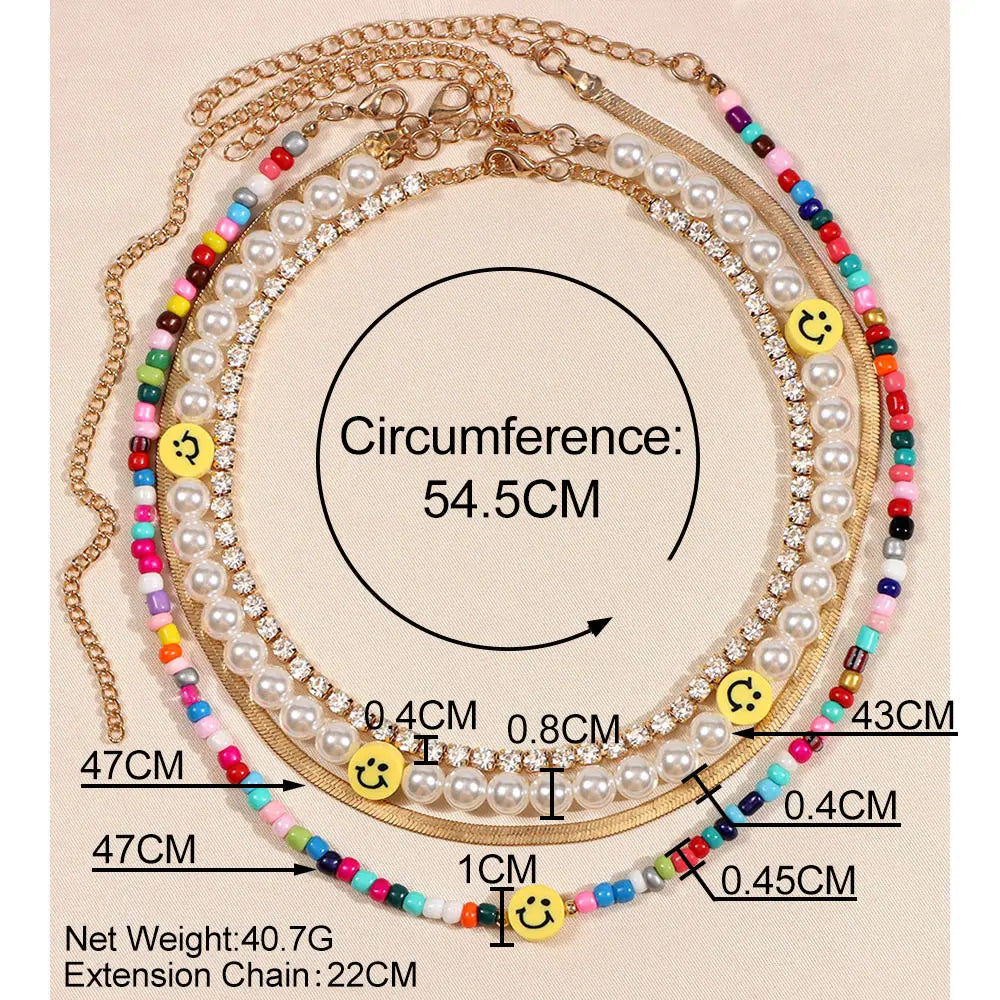 Smile Pearl Acrylic Fruit Heart Beads