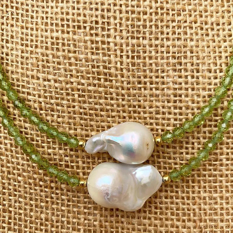 Natural Baroque Pearl Pendant Necklace