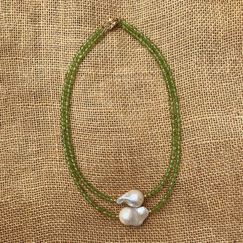 Natural Baroque Pearl Pendant Necklace