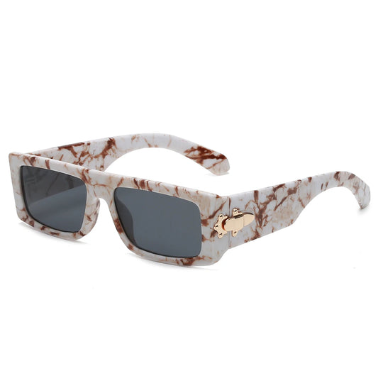 Marble Texture Custom Sunglasses Men