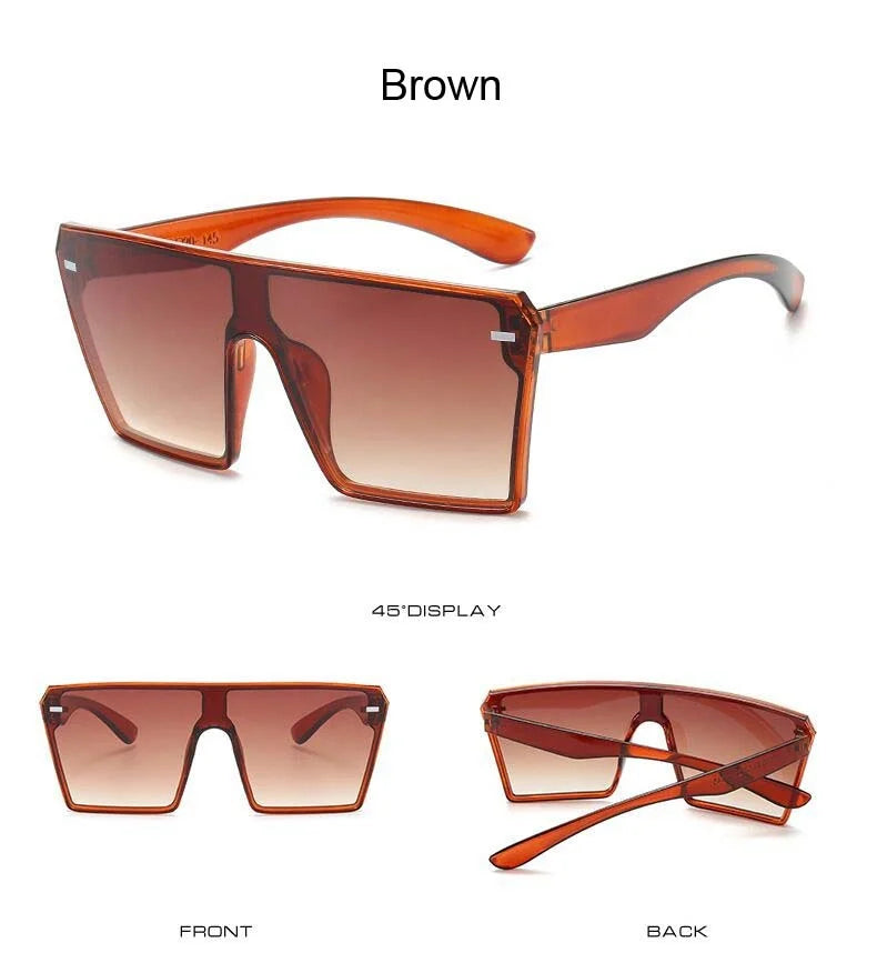 Oversized Big Frame Gradient Sunglasses