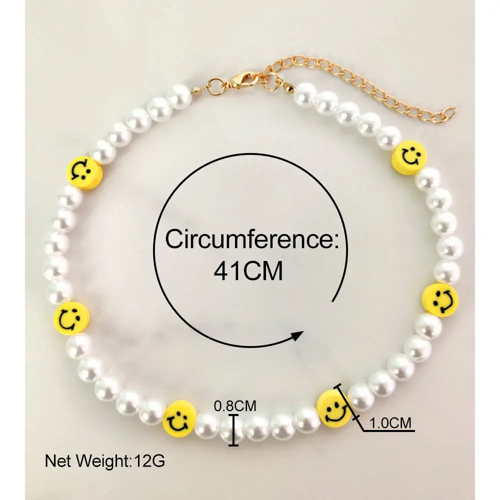 Smile Pearl Acrylic Fruit Heart Beads