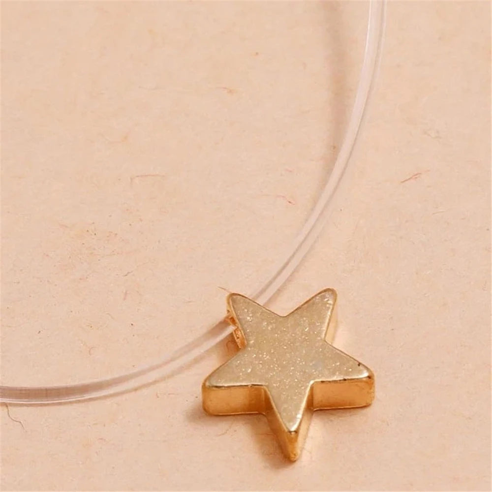 Gold-plate Crystal Necklace | Heart Shaped