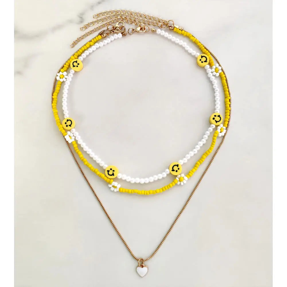 Smile Pearl Acrylic Fruit Heart Beads