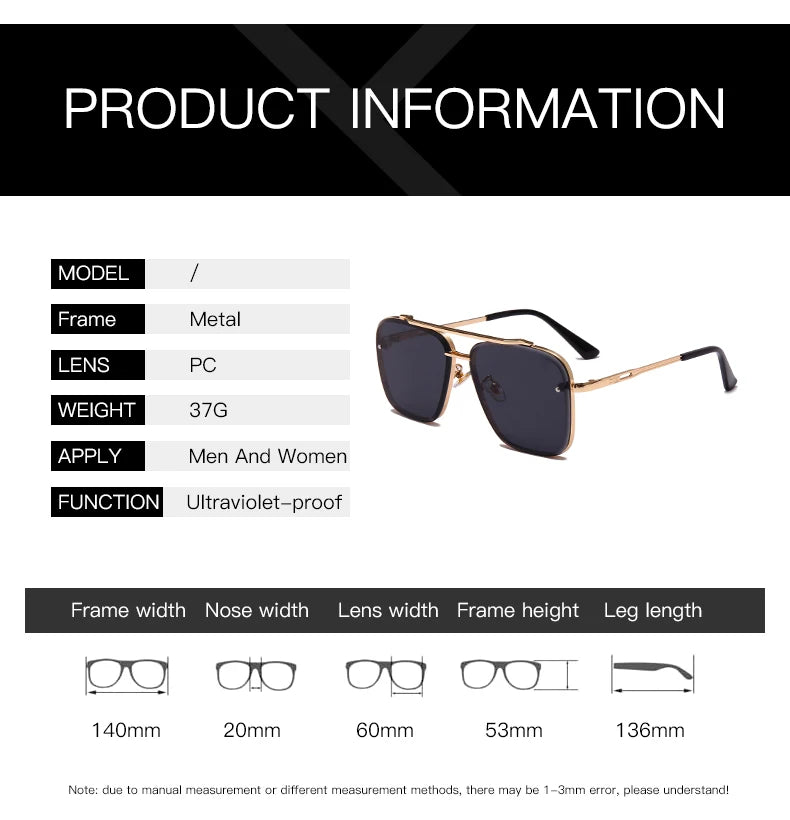 Classic Square Shades UV400