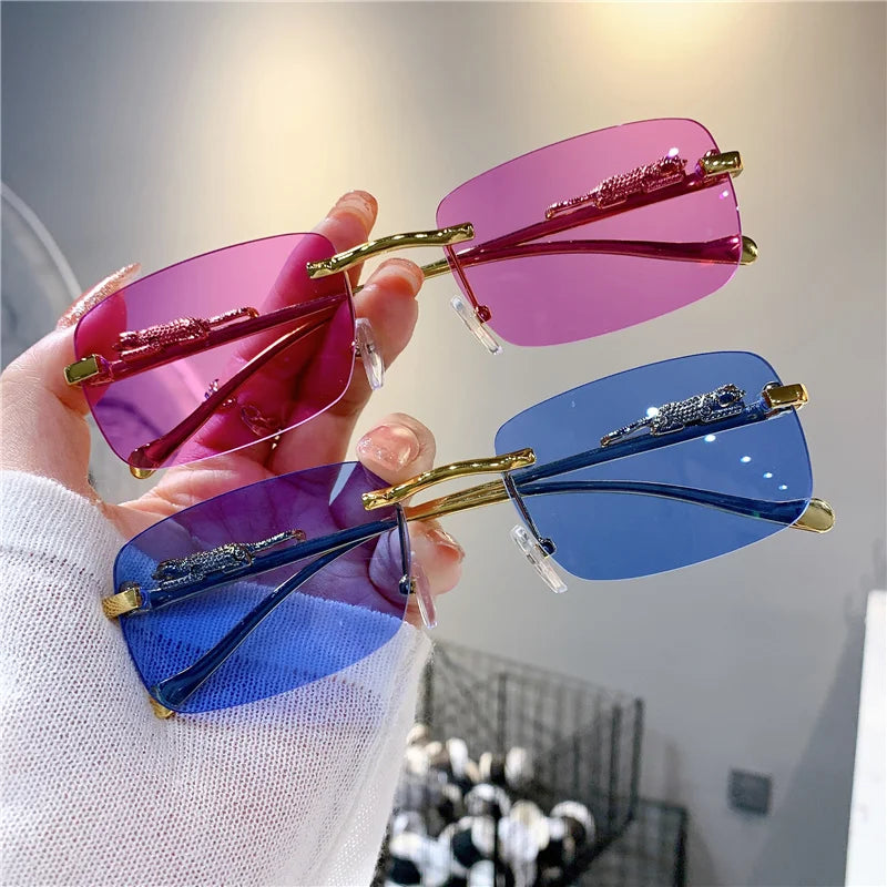 Luxury Golden Leopard Frame Sunglasses | UV400