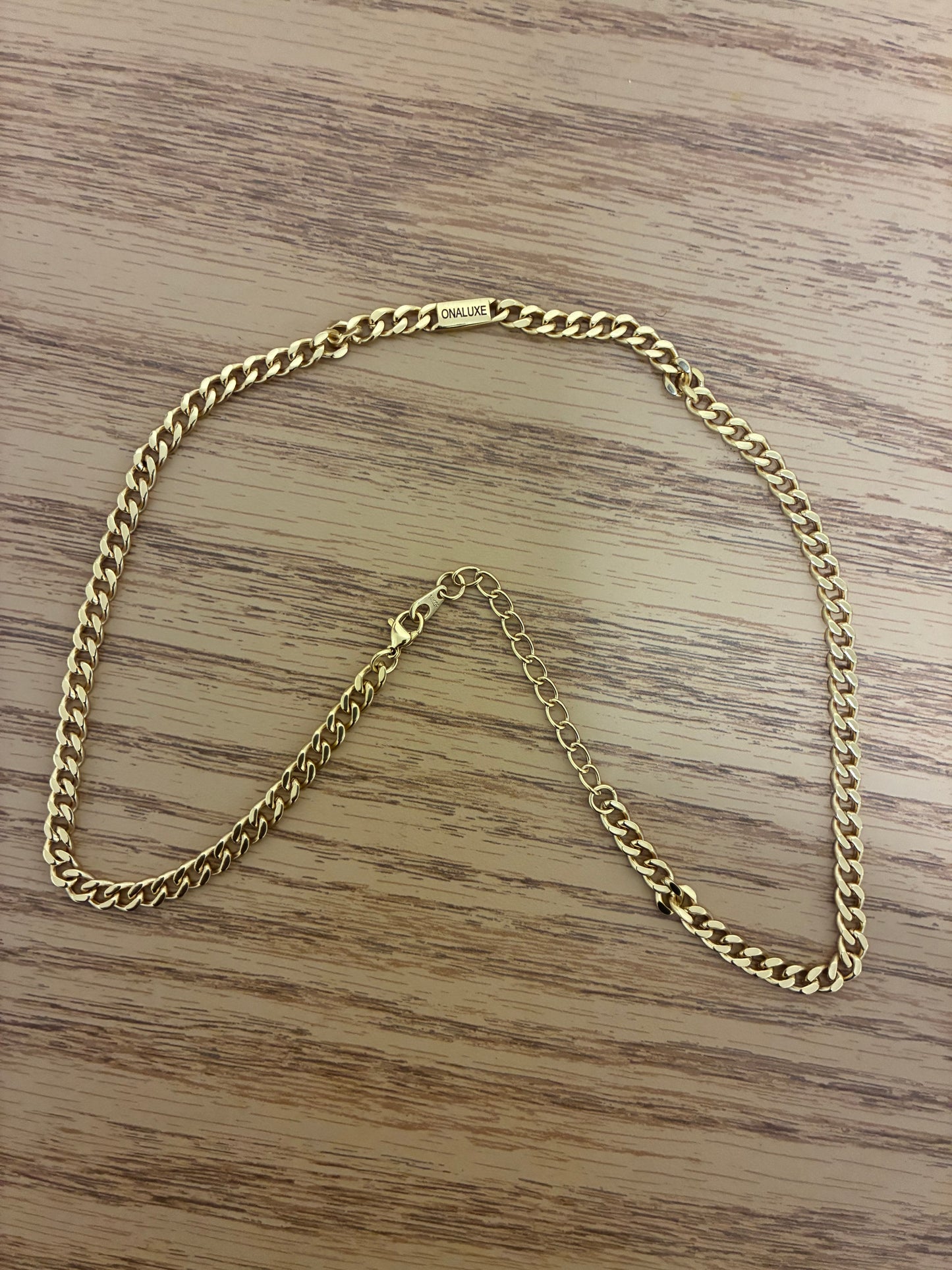 Cuban Link Chain for Men – Stainless Steel Gold Rope Necklace