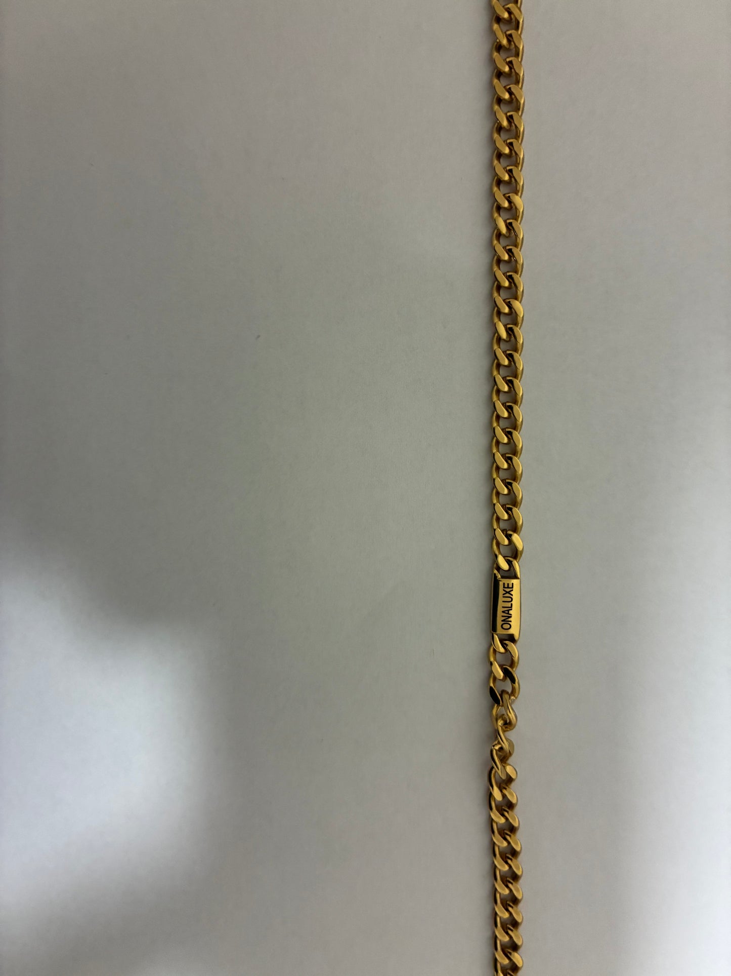 Cuban Link Chain for Men – Stainless Steel Gold Rope Necklace