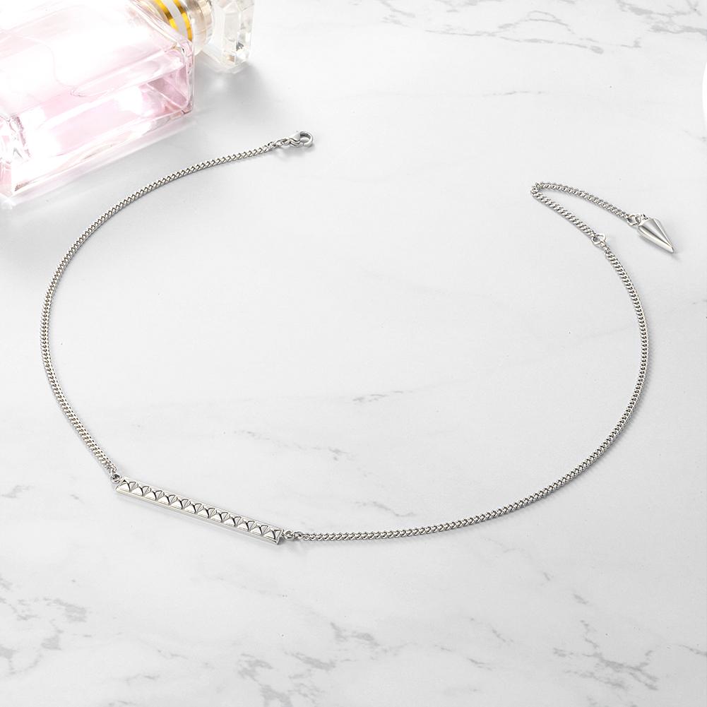 PYRAMID BAR NECKLACE