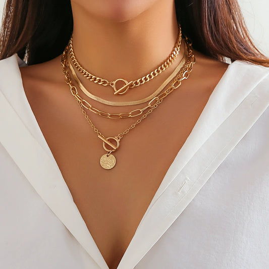 4-Piece round Necklace Suit