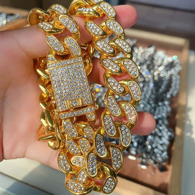 Exaggerated Miami Cuban Link Chain Necklace