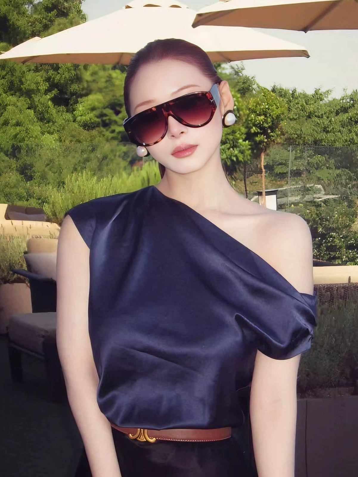 Laqian Style Concave Sunglasses