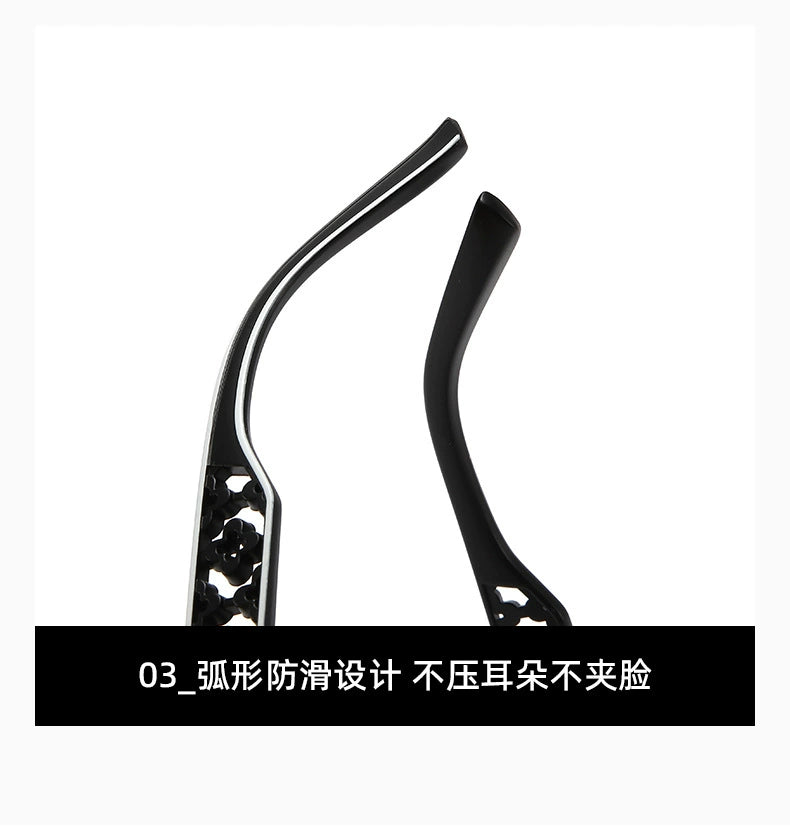 Personalized Frameless Trimming Sunglasses Women High-Grade Elegant Frame round Face Slimming UV-Proof UV400 Sunglasses Category 3