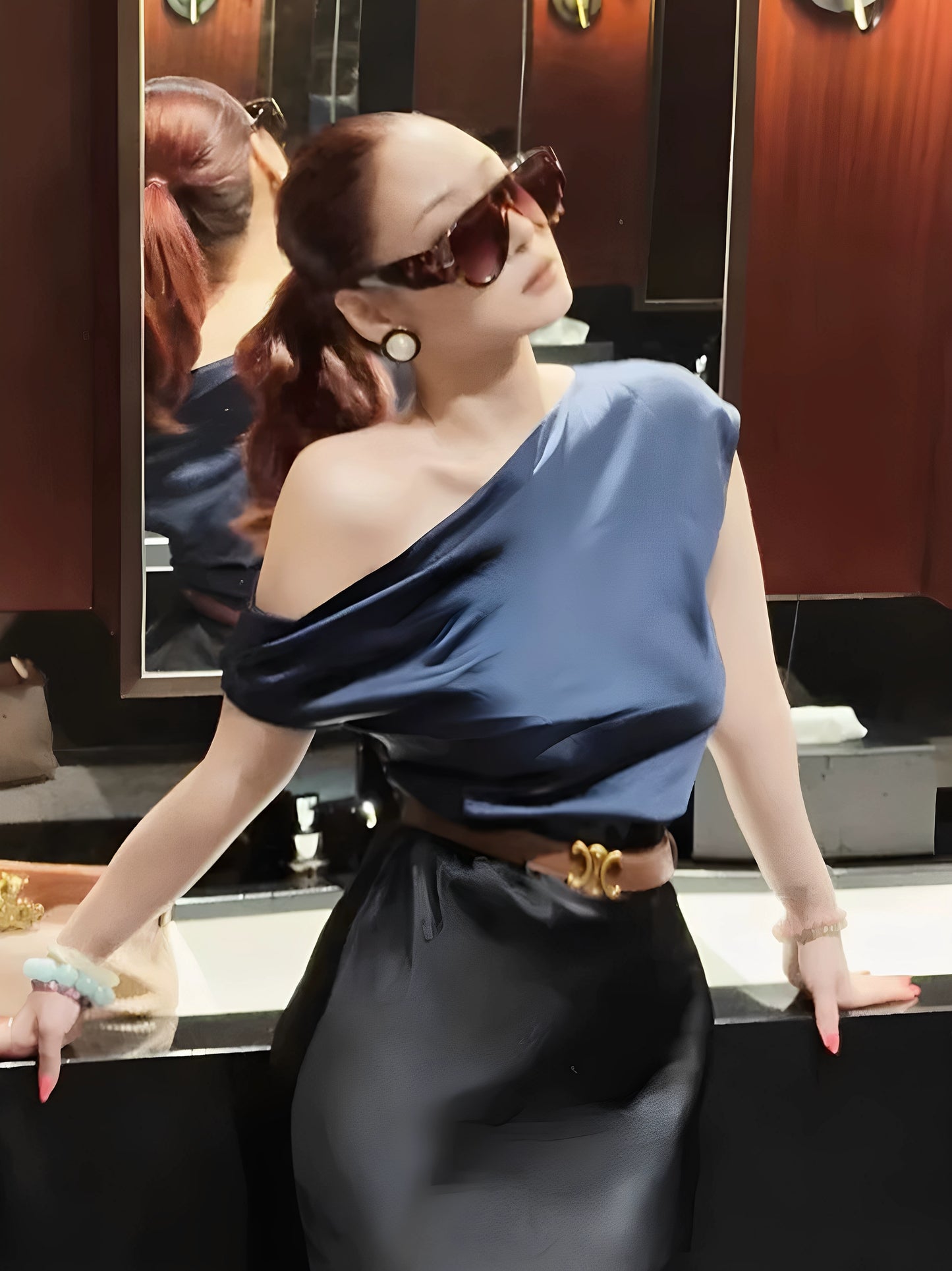 Laqian Style Concave Sunglasses