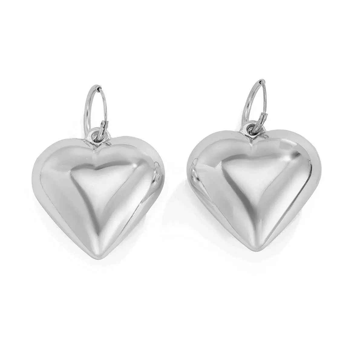 Imitation Pearl Beaded Heart Necklace & Bracelet Set
