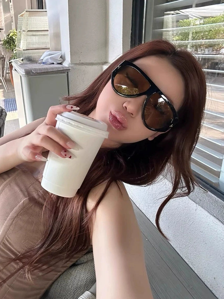 European and American Retro Frog Glasses