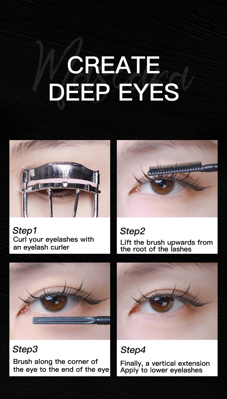 Naturally Curls Thick & Long Last Mascara with Silicone Brush Head