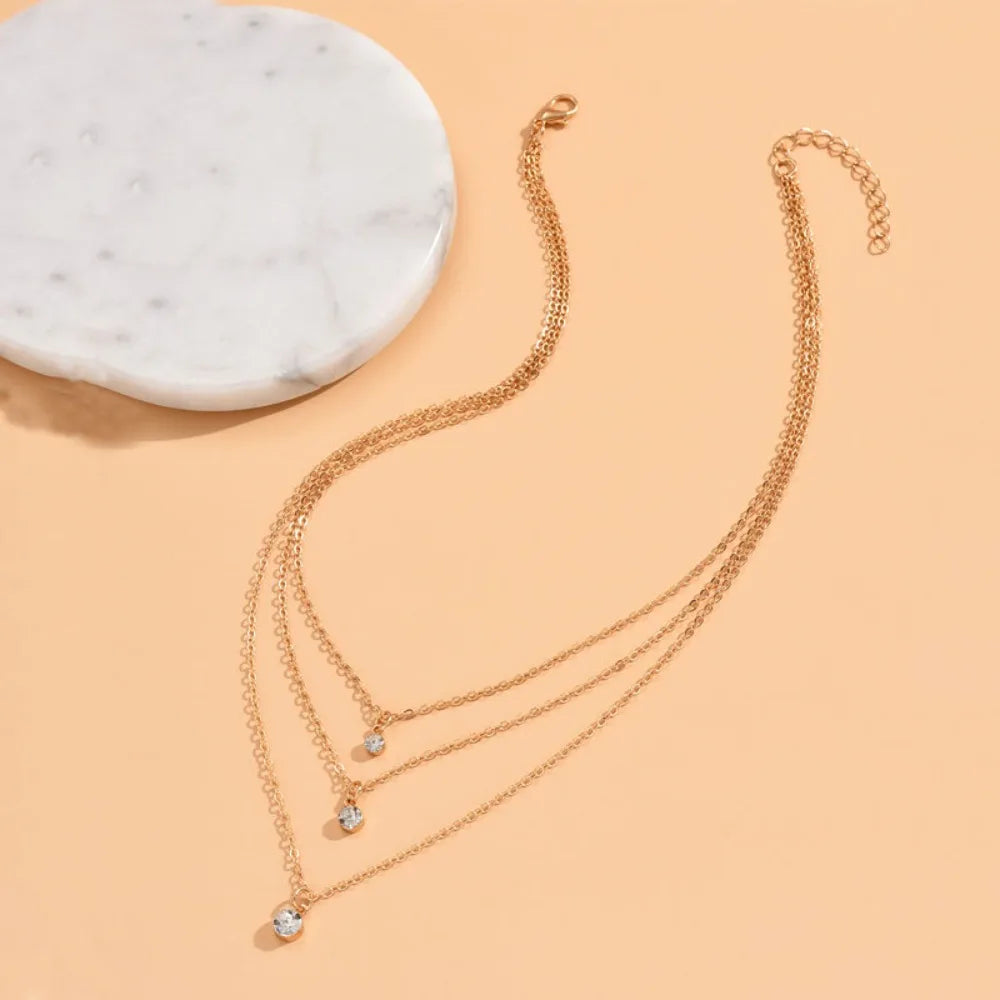 Zircon Multilayer Chain Choker