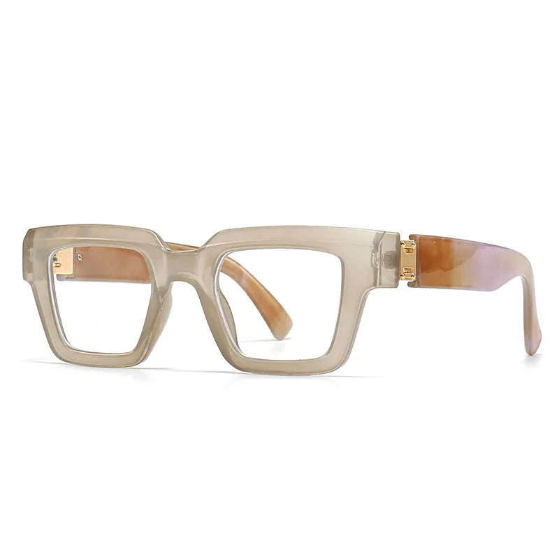 Square Candy Color Clear Gradient Eyewear