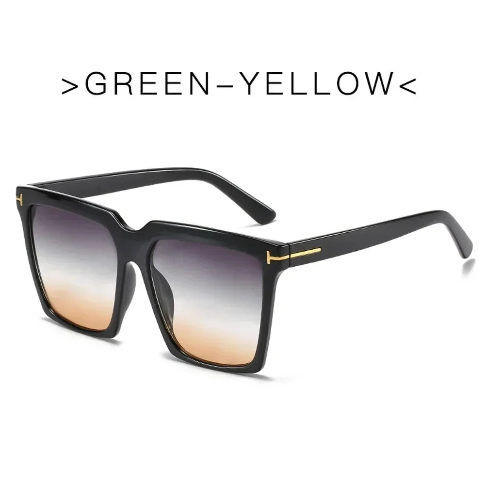 Square Vintage Sunglasses UV400