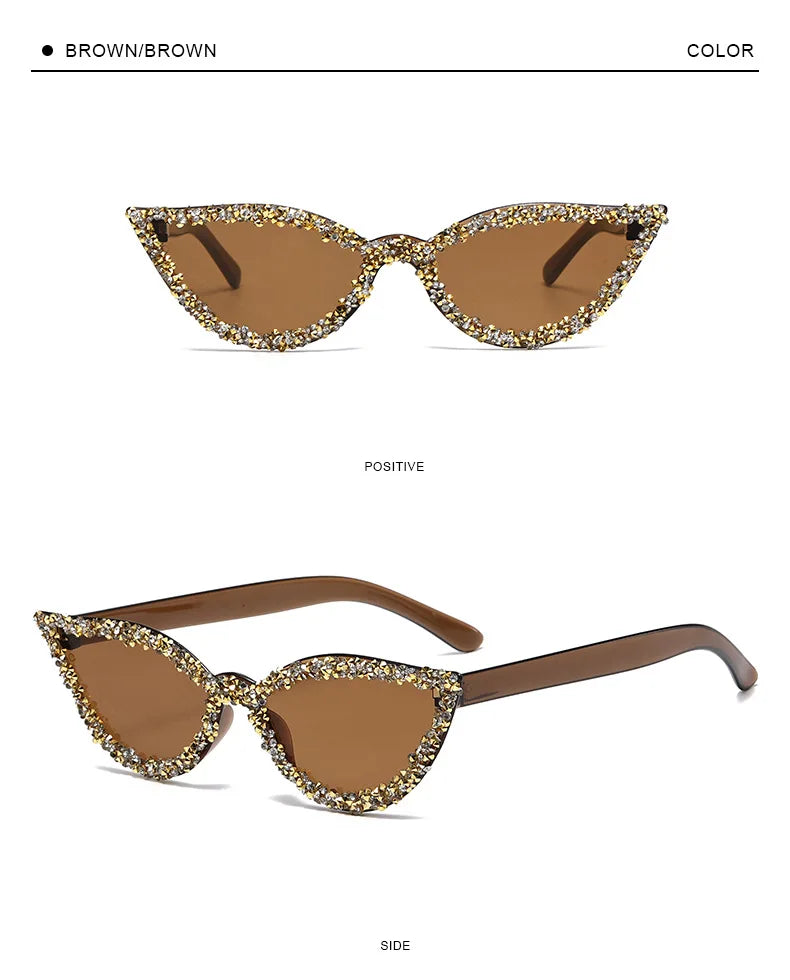 Diamond Cat Eye Trendy Sunglasses