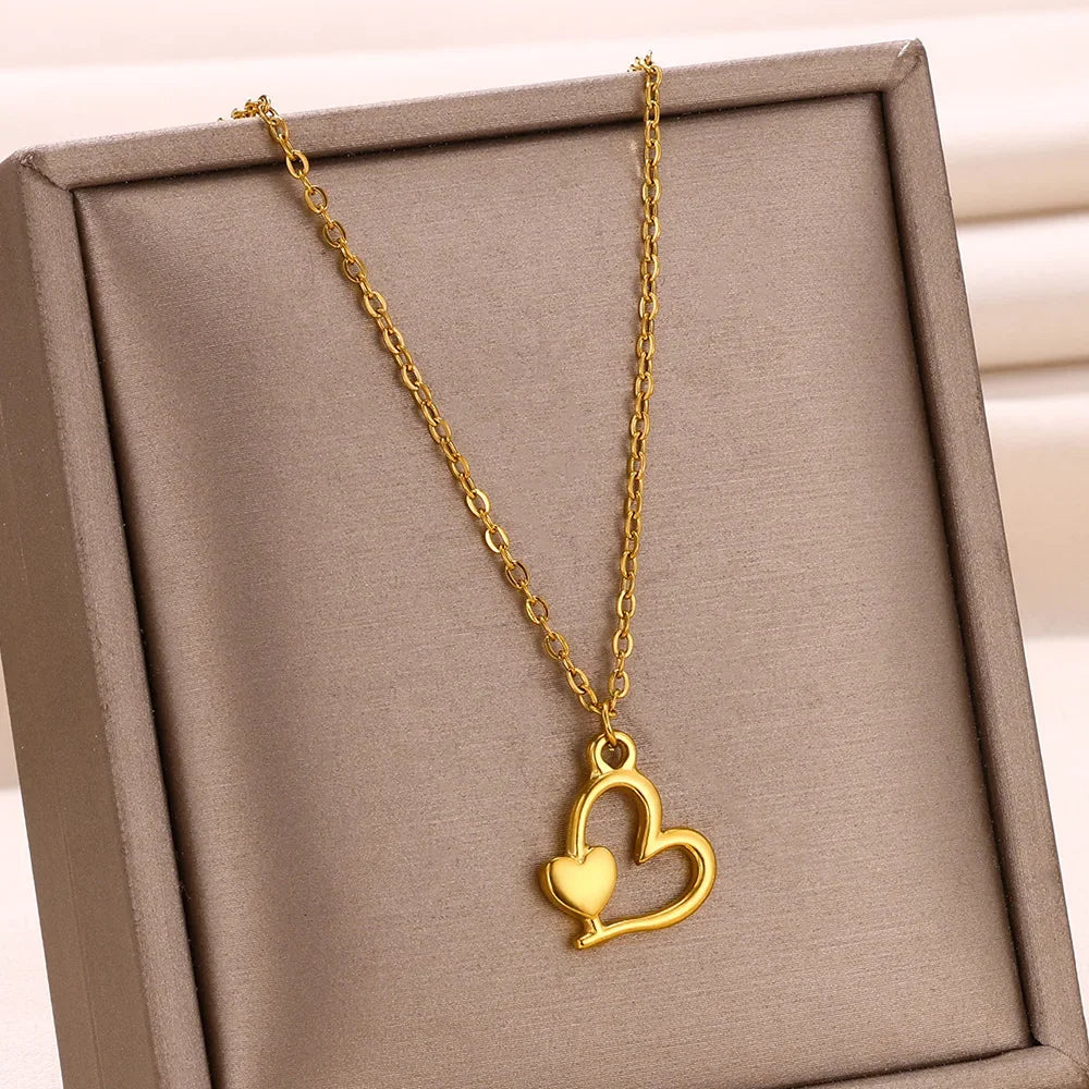 Love Heart Pendant Necklaces