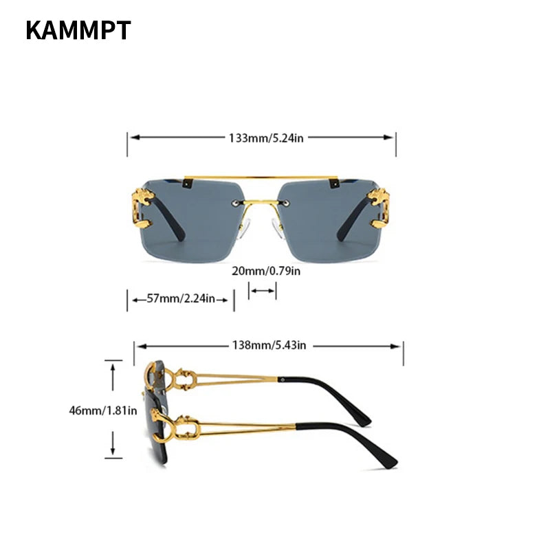 Double Bridge Gradient UV400 Sunglasses