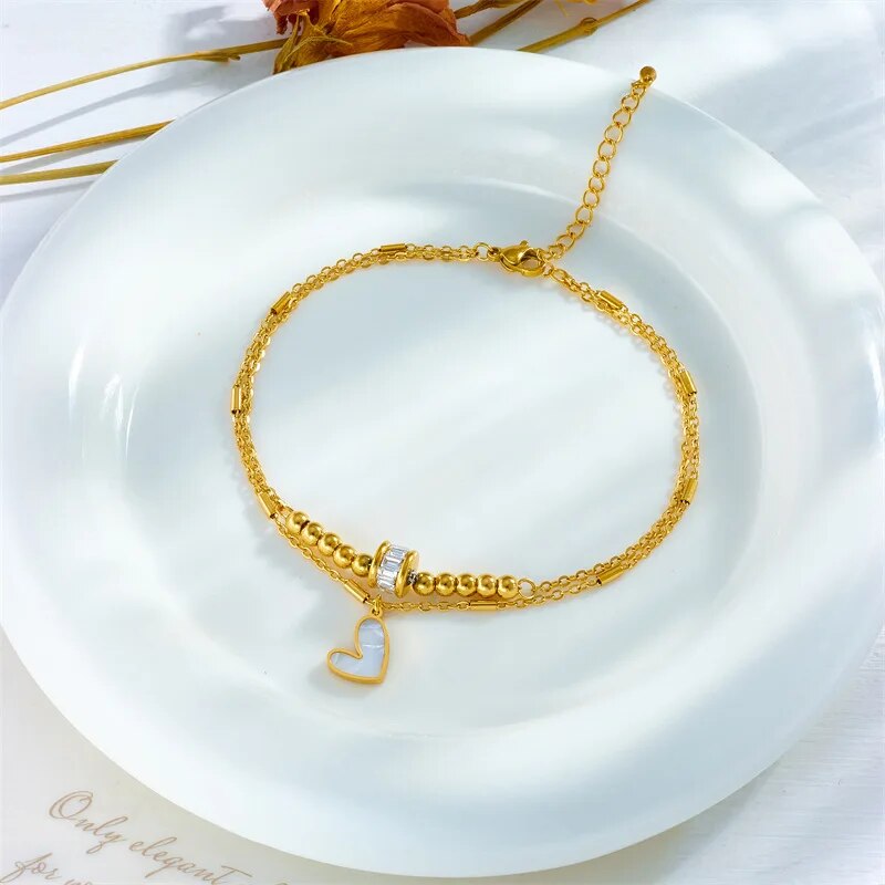 316L Stainless Steel Heart Non-fading Jewelry