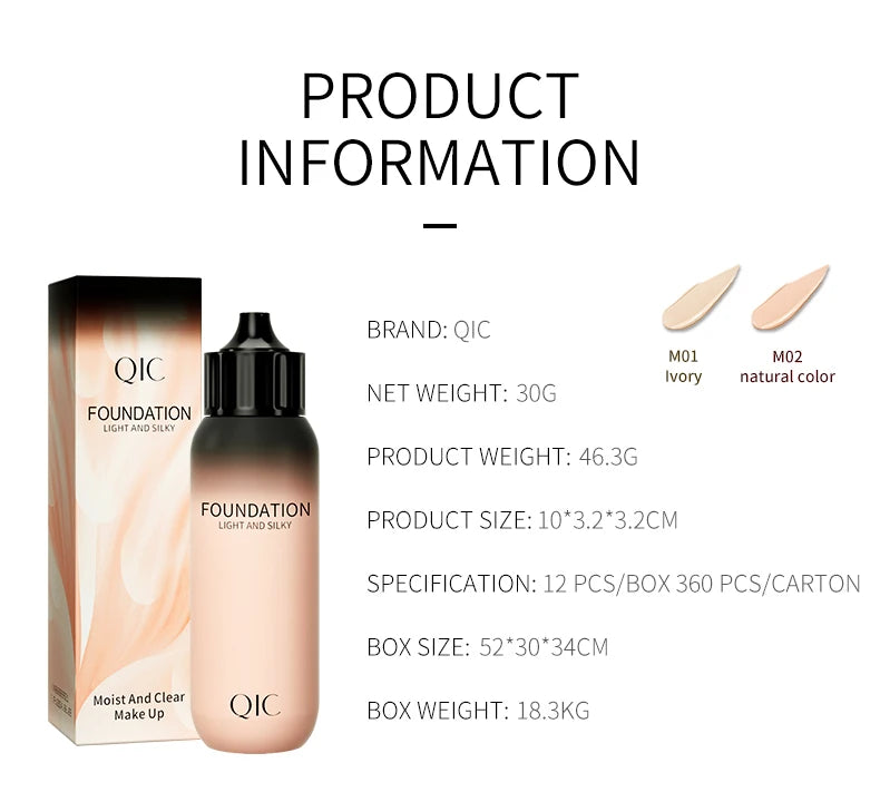 Liquid Foundation Cream Waterproof Oil-control