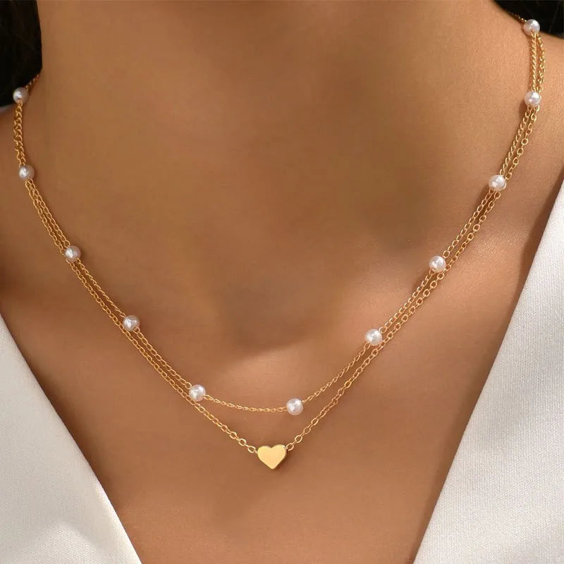Necklaces for Women Women's Y-shaped Imitation Pearl Fringed Necklace Cadenas Para Mujer Necklacе Gifts Bijoux Accessories