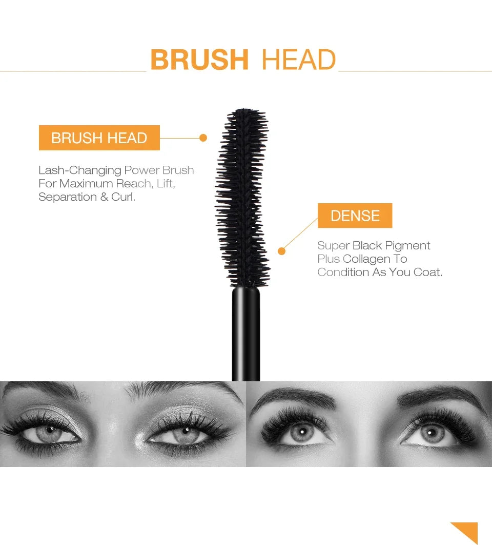 3D Lengthening Long-wearing Gold Color Mascara