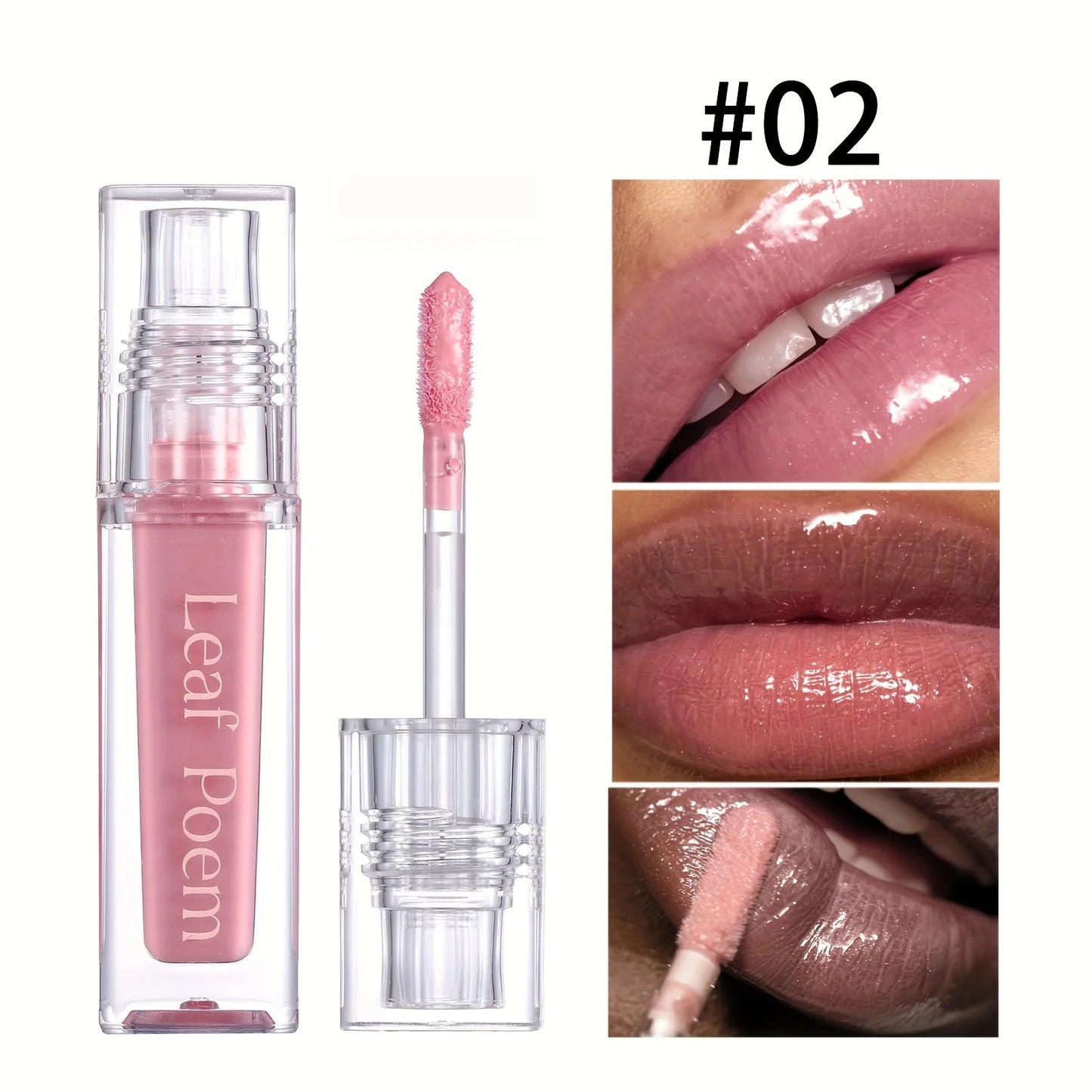 Hydrating Crystal Lip Oil - Plumping & Moisturizing Gloss with Tinted Shades