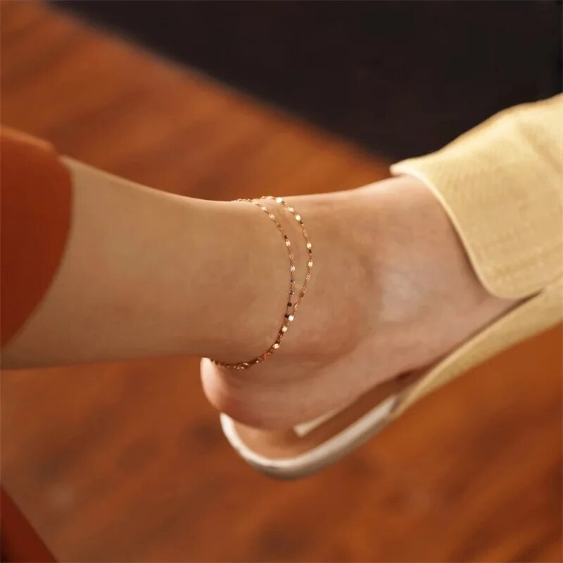 Stainless Steel Lips Chains Anklet