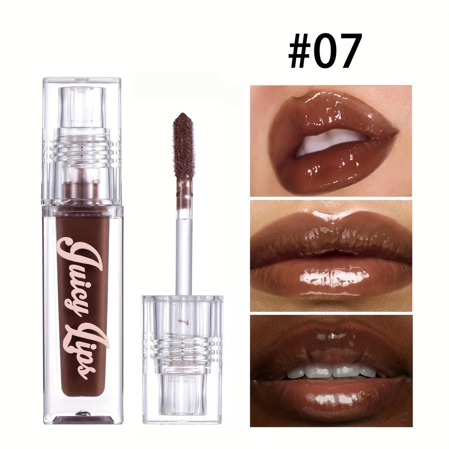 Hydrating Crystal Lip Oil - Plumping & Moisturizing Gloss with Tinted Shades