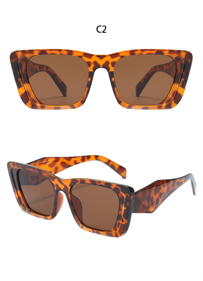 Square Retro Designer Vintage Shades