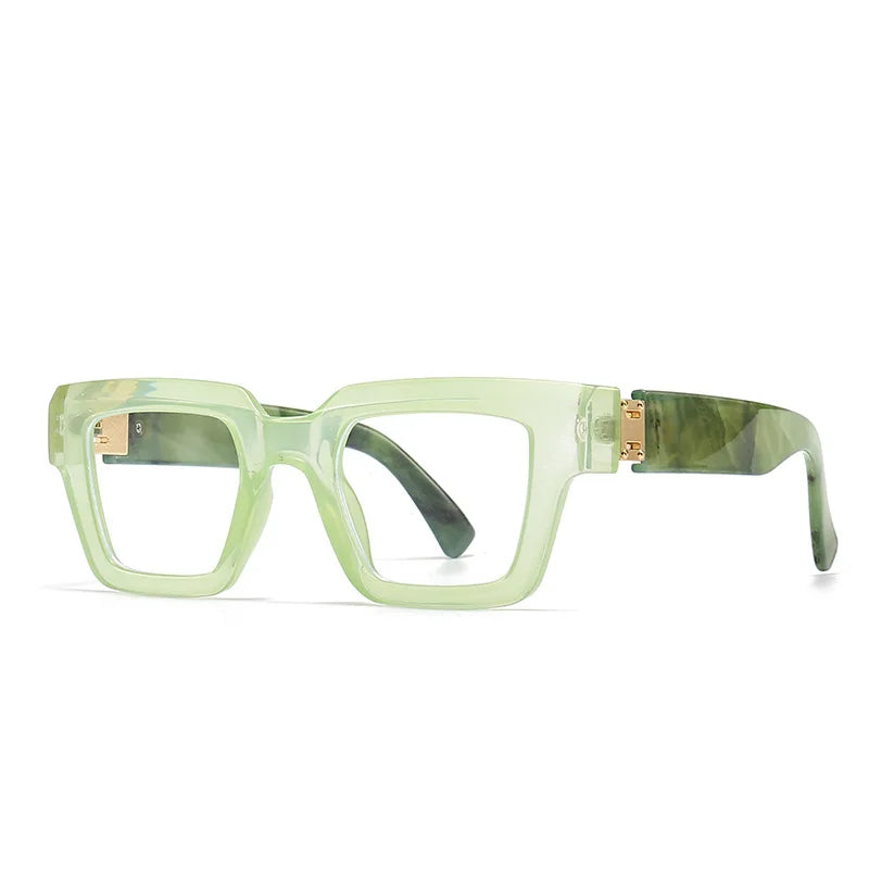 Square Candy Color Clear Gradient Eyewear