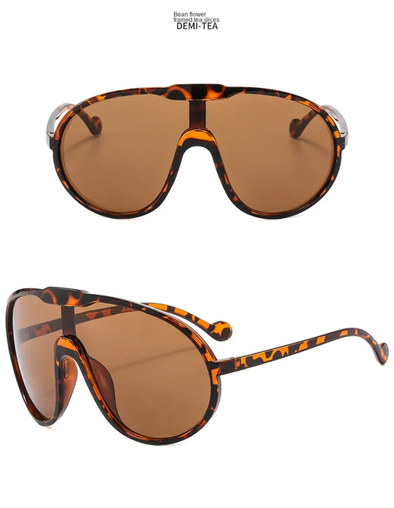 Trendy Oversized Pilot Sunglasses