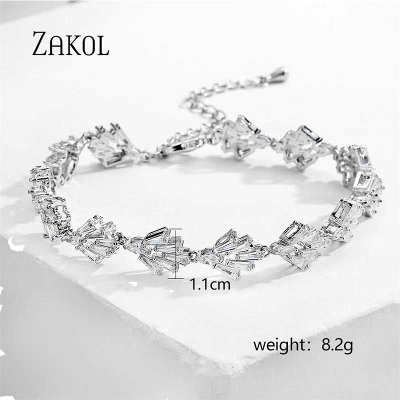 Leaf Bridal Charm Bracelet Jewelry