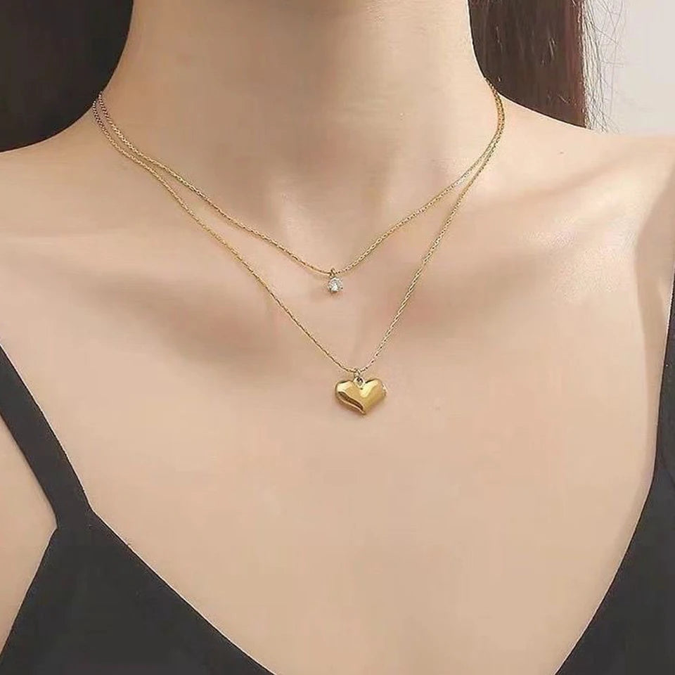 Double Layer  Exquisite Pendant