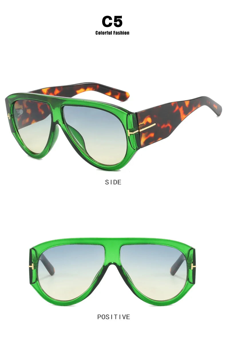 Oval Shape Trendy Street Shoot Shades - UV400