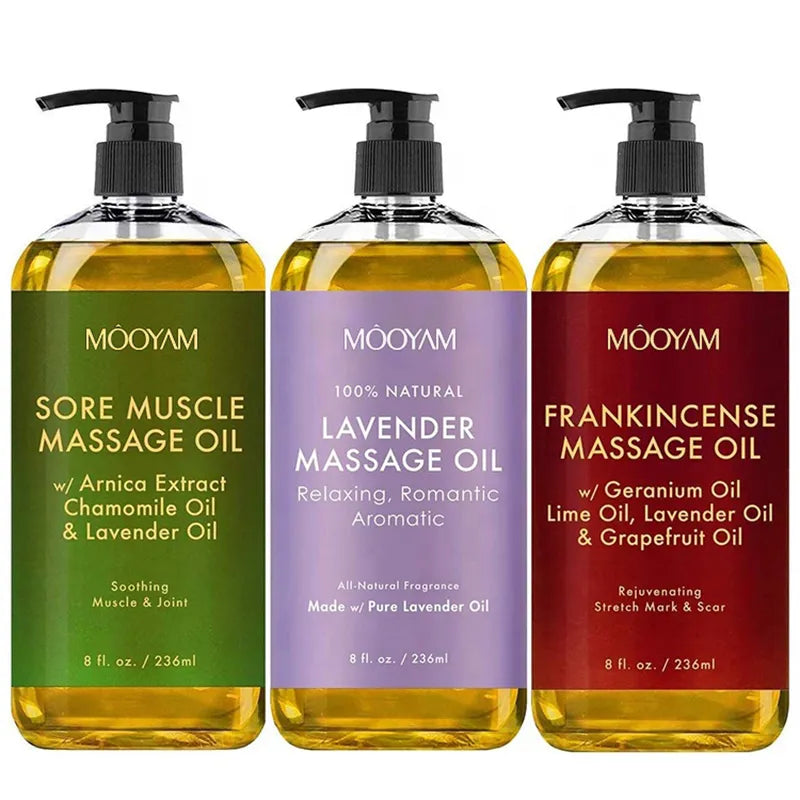 100% Pure Natural Organic Massage Body Oil