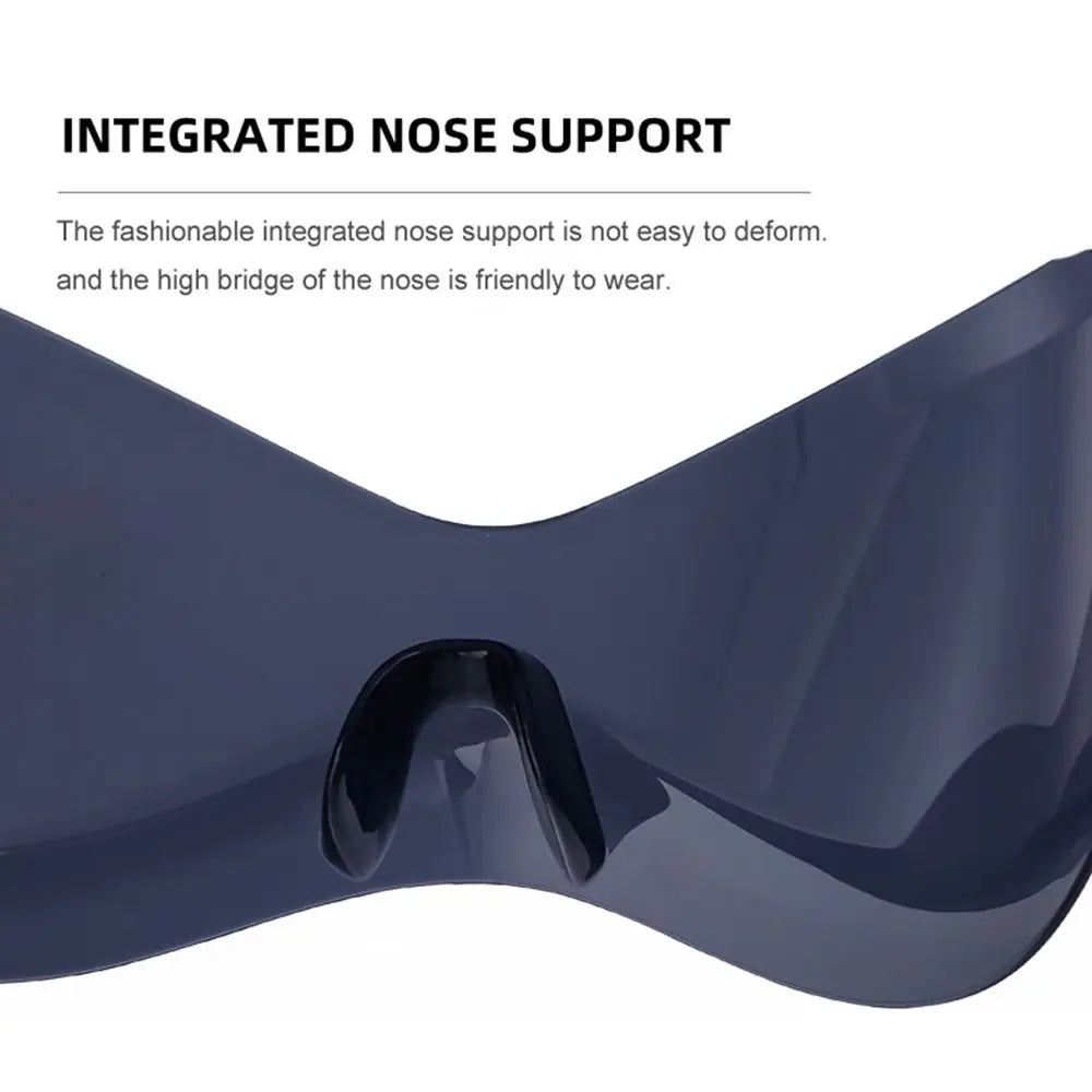 Futuristic Wrap Chic Rimless Shades