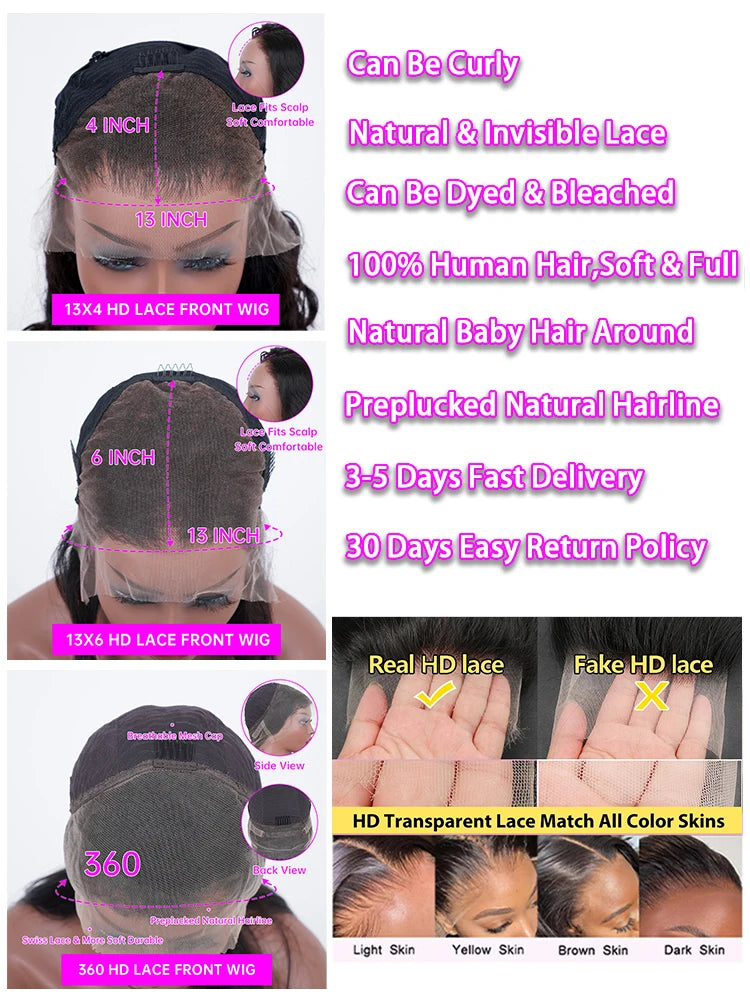360 Pre Plucked Lace Wig | 13x4 Water Wave Lace